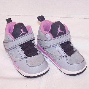 Jordan Kids Sneakers Gray and Pink